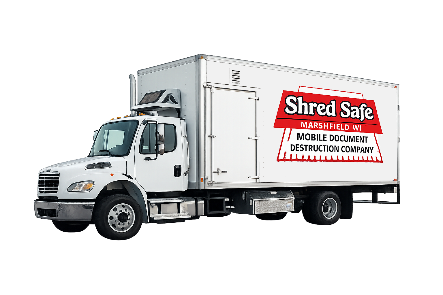 The Shred Safe LLC mobile document shredding truck